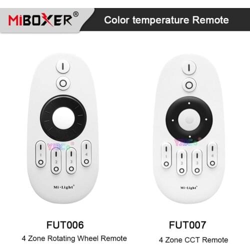 2.4G 4 Zone Color temperature Controller Rotating Wheel Remote 3V dimmer Switch work for Mi-light Miboxer CCT Series products