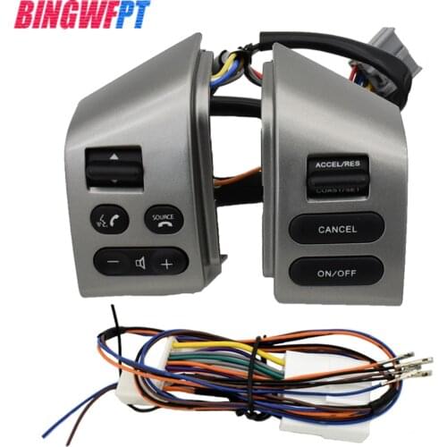 Left+Right+wire Steering wheel control button for Nissan tiida LIVINA old Sylphy volume phone button switch