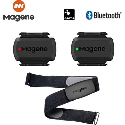 Magene H64 Heart Rate Monitor Bluetooth ANT4.0 + Speed Cadence Sensor With Chest Strap Computer Bike for GARMIN iGPSPORT Bryton