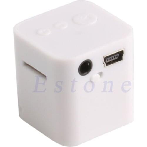 Mini Cube USB MP3 Player Support 32GB TF Card Music Media +Earphone