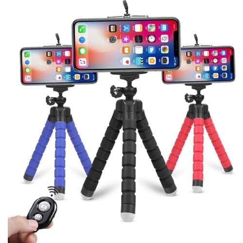 Mini Mobile Phone Holder Flexible Octopus Tripod Bracket for iPhone Samsung Xiaomi Huawei Camera Selfie Stand Monopod bracket