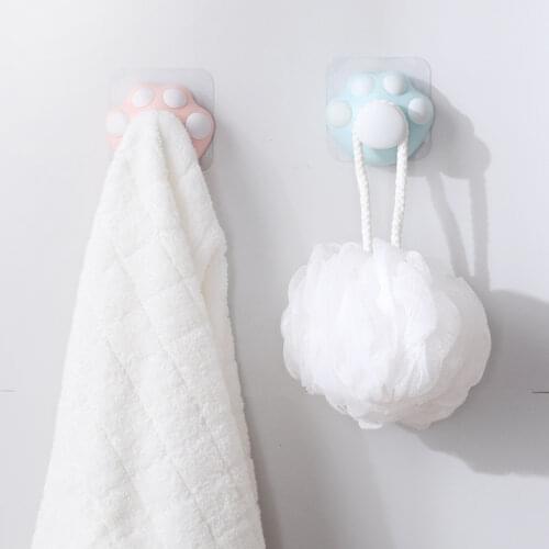 Wall hanging hook cute cat claw home decoration hanger key holder household kitchen bathroom towel rack tool