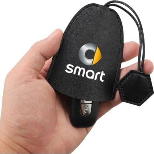 New Genuine Leather Keychain Men Women Car Key Bag Key Holder Organizer Pouch For Smart 450 451 Smart 453 Fortwo Forfour