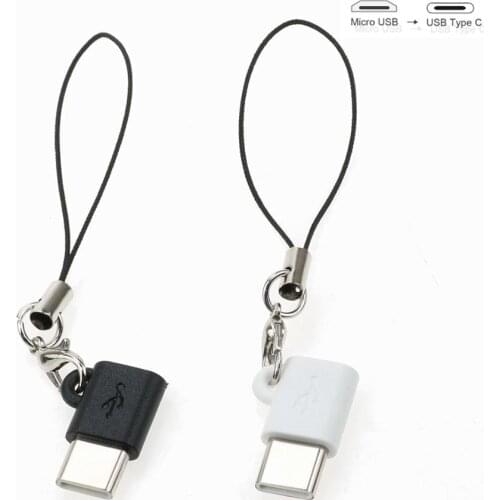 USB 3.1 Type C Male to Micro USB Female OTG Adapter Type-C Converter Connector USB-C black and white for Xiaomi for Samsung