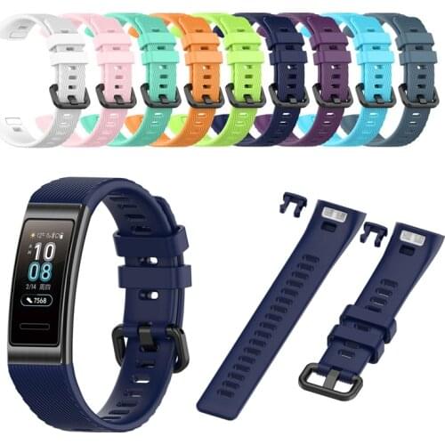 Silicone Strap For Huawei Band 3/Band 3 Pro/Band 4 Pro Strap Porous Anti-sweat Sport Breathable Strap Buckle Replacement Strap
