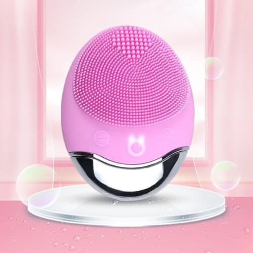VENKY Electric Wireless Facial Brush Silicone Face Washing Cleaning Brushes Skin Care Vibration Pore Cleaning Anti Aging Wrinkle