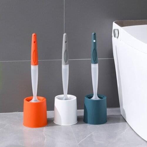 Household No Dead Ends Toilet Brush Toilet Brush Toilet Brush Silicone Toilet Brush Toilet Cleaning Brush
