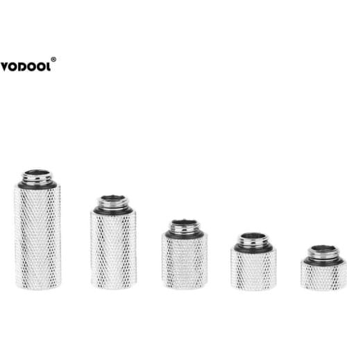 VODOOL 10/15/20/30/40mm G1/4" Dual Thread Computer Water Cooling System Hard Soft Tube Extension Connector Waterblock Components