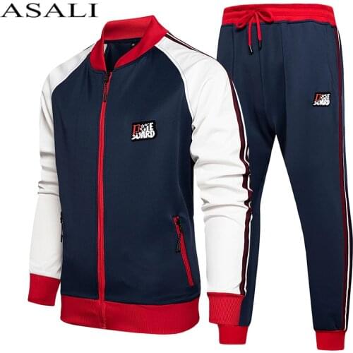 Gyms Spring Male Jacket + Pants Casual Track Suit Men Sweatshirt Fleece Tracksuits 2020 Autumn Winter Sportswear Mens Fitness