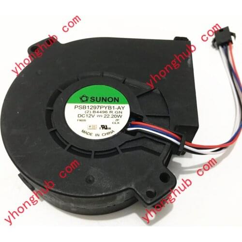 SUNON PSB1297PYB1-AY (2).B4496.R.GN DC 12V 22.20W 97X97X33mm Server Cooling Fan