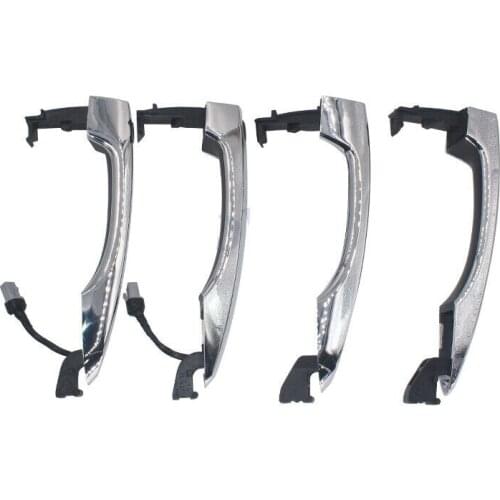 Smart Key Chrome Exterior Door Handle 4PCS Fits For Hyundai Tucson 2016+ OEM 82651D3710 82661D3710 82651D3010 82661D3010