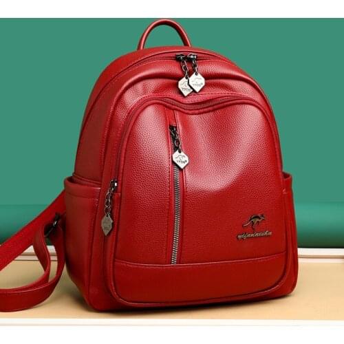 High Quality Women Backpack Leather Large Capacity Backpack Travel Mochilas Para Mujer School Bookbag Designer Bags Back Pack