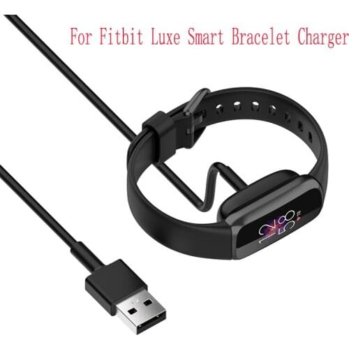 1M USB Charger For Fitbit Luxe Charging Cable Smart Watch Bracelet Wireless Magnetic Charger Adapter Cable Strap Accessories