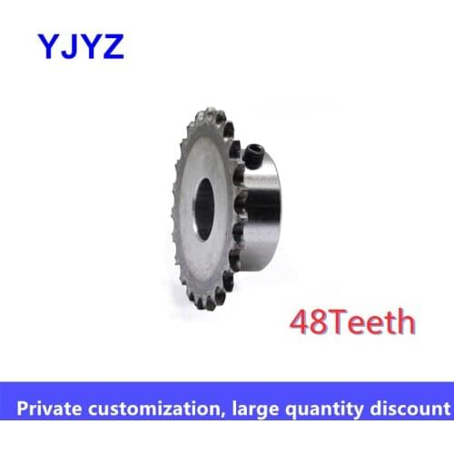 04C 25H 48 Teeth 10mm 12mm 14mm 15mm Pilot Bore 6.35mm Pitch Single Row M4 M5 Screw Hole Simplex Gear Chain Drive Sprocket Wheel