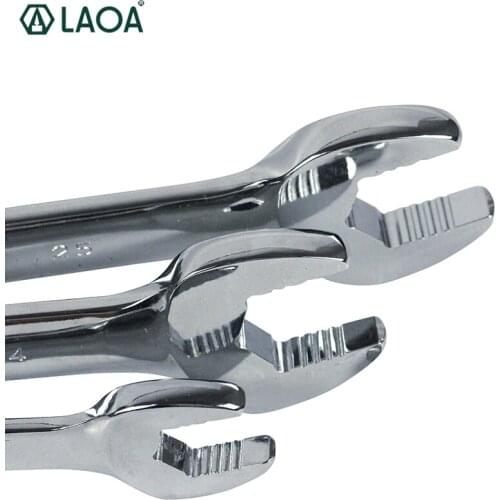 1pc LAOA CR-V Wrench Open-end Spanner Double Use Wrenches Anti-slide Double End Wrench