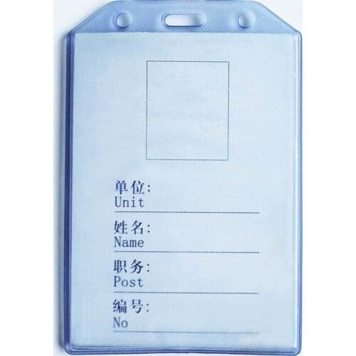 1pc Soft Plastic Card Protector Cover Case Bag Holder Transparent Badge Card Holder Bank Credit Card Case Office Supplies