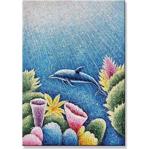 2020 High quality Line Drawing beautiful wall decoration handmade canvas oil painting hanging pictures for living room Entrance