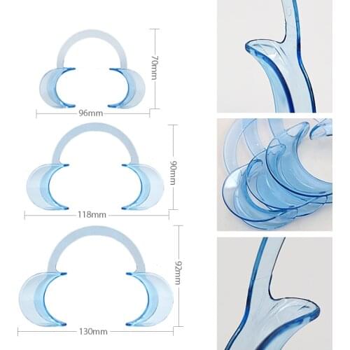 3pcs Dental Mouth Opener C Shape Intraoral Cheek Lip Retractor Mouth Gag Orthodontic Tool Mouth Spreader Lip Opener