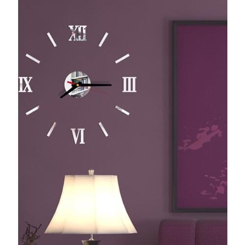3D Real Big Wall Clock Modern Design Clocks Fashion Watches Sticker Diy Living Room Decor Home Decoration
