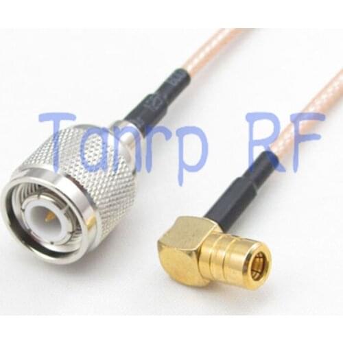 8in TNC male plug to SMB female jack right angle RF adapter connector 20CM Pigtail coaxial jumper cable RG316 extension cord