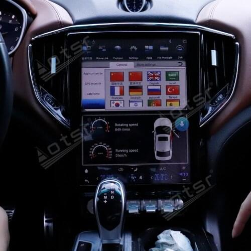 For Maserati Ghibli 2013-2019 Vertical screen Tesla PX6 Android 9 4G+64GB Car Radio Multimedia Player GPS Navigation CARPLAY DSP