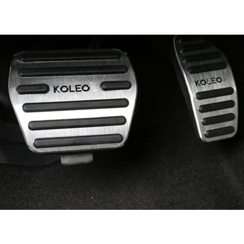 Automotive stainless steel accelerator pedal color optional for Renault Koleos for Samsung QM6 2017 2018 Accessories