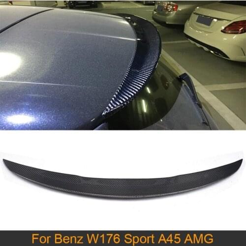 Carbon Fiber Car Tail Top Window Wing Spoiler for Benz W176 A180 A200 A250 A45 AMG 13-17 Car Tuning Part