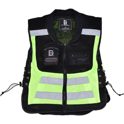 Safety Reflective Running Cycling Vest Ultra Light Comfortable Motorcycle Reflective Sleeveless Jacket