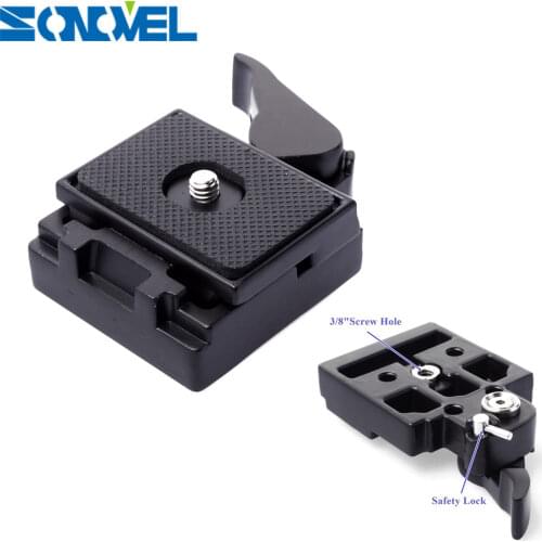 Camera Quick Release Clamp Adapter For Camera Tripod with Manfrotto 200PL-14 Compat Plate BS88 HB88 Stabilizer Plate