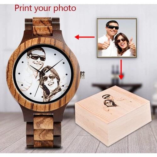 BOBO BIRD Personal customize Men Watch Family Birthday Gift Quartz Bamboo Watches Mens Wristwatch Engrave Logo