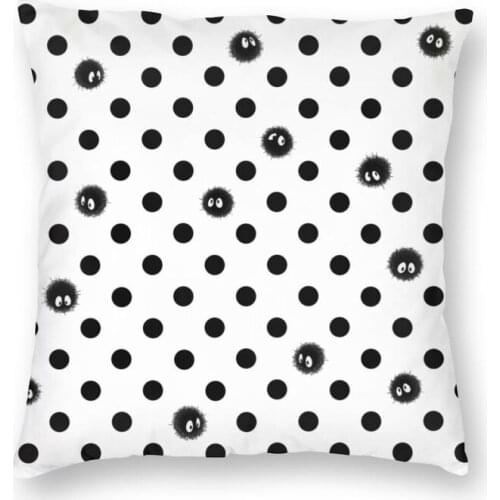Soot Sprites Japan Anime Cushion Covers Sofa Decoration My Neighbor Totoro Square Throw Pillow Case 45x45cm