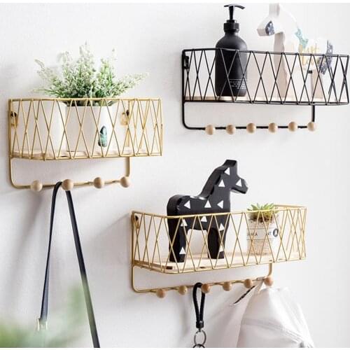 Key Holder Mail Rack Entryway Shelf Wall Mount Hooks Letter Key Sorter Organizer