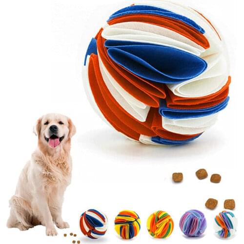 Dog Sniffing Ball for Large Medium Dogs IQ Training Puzzle Pet Products Funny Puppy Chewing Toys Interactive Dog Toy With Food