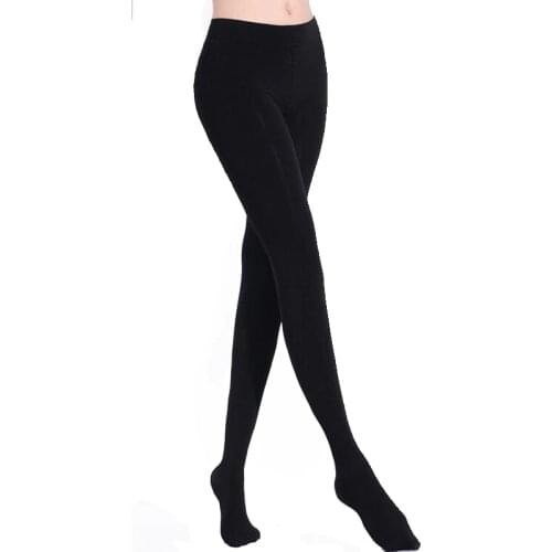 Women 150D Winter Warm Tights Plus Size Nylon Microfiber Thermal Fur Fleece Lined Pantyhose Ladys Thick Velvet Support Hosiery