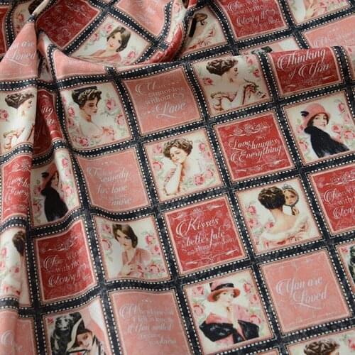 Love Changes Everything 100% Cotton Fabric for Clothes Home Textile Bedding Set Sewing Quilting DIY