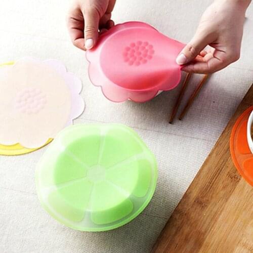 Round Silicone Fresh-keeping Cover Microwave Special Heating Cover Multifunctional Bowl Cover Refrigerator Packaging Box Cover