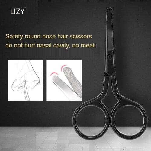 LIZY High Quality Makeup Tools Safety Nose Hair Scissor Removal Eye Brow Shaper Hair Trimmer Women