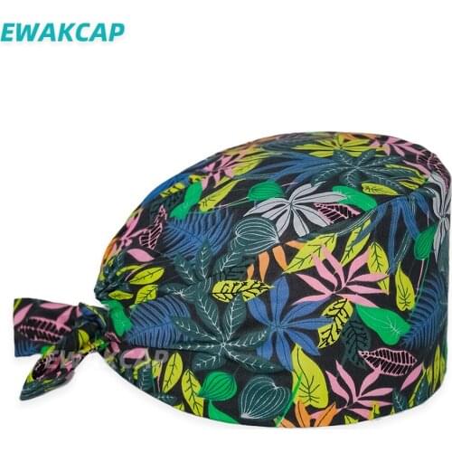 Medical Surgery Cap 100% Cotton Women Men Working Nursing Hat Beauty Salon Dentist Clinic Lab Vet Pet Shop Scrubs Caps