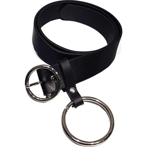 Fashion Women Faux Leather Luxury Belt Circle Decor Pin Buckle Pants Waist Belt Waistband Clothes Accessories