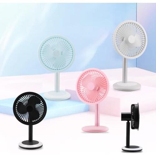 New folding telescopic mini fan USB rechargeable floor fan for student portable small electric dormitory bed office desktop home