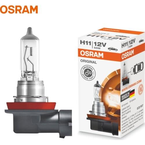 OSRAM H11 12V 55W PGJ19-2 64211 Original Line Car Halogen Headlight Auto Bulb 3200K Standard Lamp OEM Made In Germany (Single)