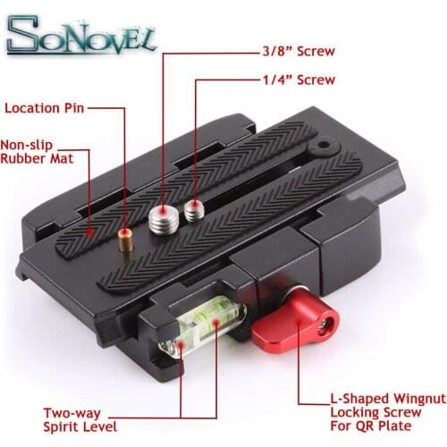 Camera Tripod Monopod P200 QR Aluminium Alloy Clamp Adapter+Quick Release Plate for Manfrotto 501 500AH 701HDV 503HDV Q5