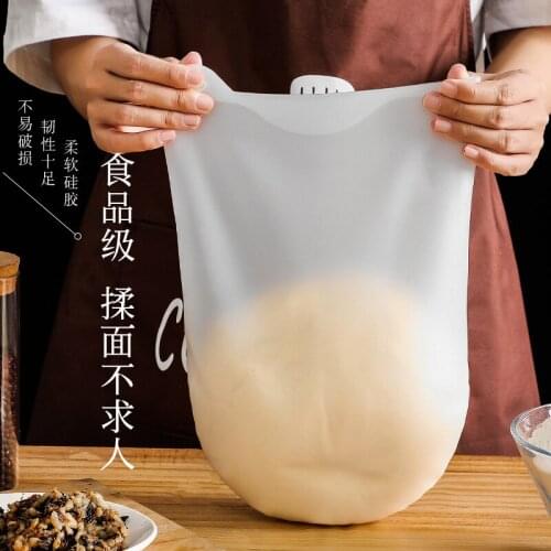 Silicone Kneading Dough Bag Flour Mixer Bag Versatile Dough Mixer Non-stick Mixer for Bread Pastry Pizza Kitchen Tools
