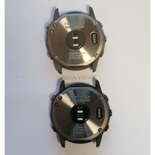Replacement Back Cover Case with Buttons for Garmin Fenix 6X PRO DUAL POWER Smart Sports Watch Battery Back Housing Shell Cover