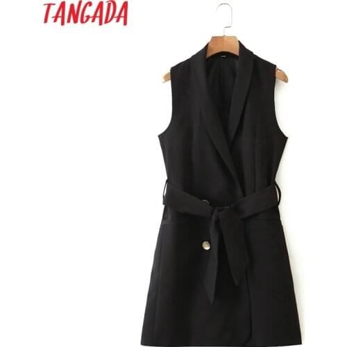 Женские длинные жилеты Tangada China At AliExpress