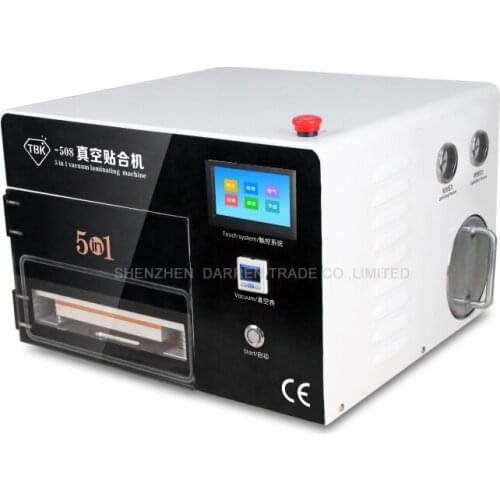 TBK-508 5 In 1 multi-function Vacuum OCA Laminating Machine built-in Defoaming Vacuum Pump Air Compressor Lcd Repair Machine