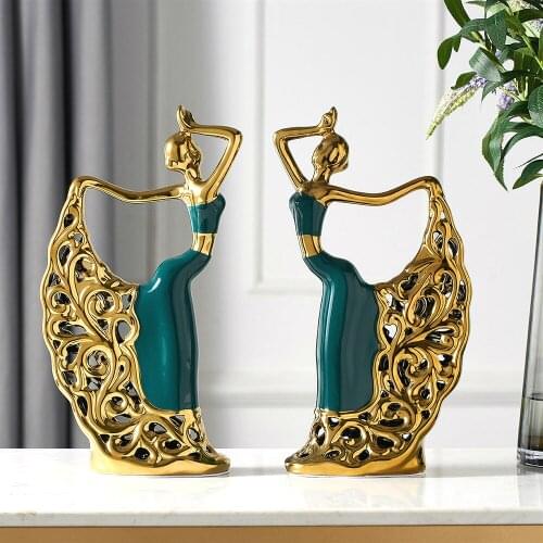 Office Desktop decoration accessories home decor Peacock dance Handicraft statues Living room Dancing Sculpture Figurine Gifts
