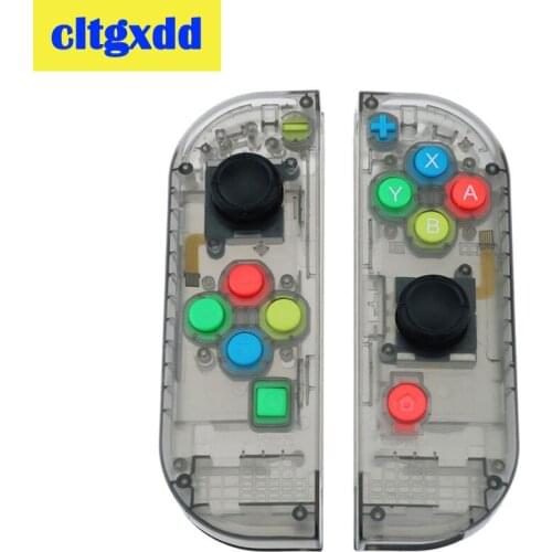 Cltgxdd Transparent black controller housing replacement For Nintend Switch NS Controller Joy-Con shell game console switch case