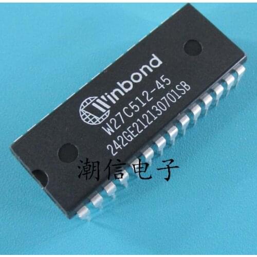 Free Shipping 10pcs/lots W27C512-45Z W27C512 DIP-28 New IC In stock