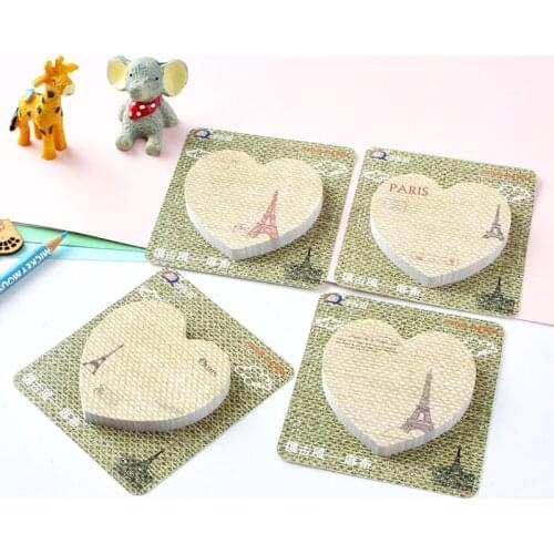 12 pcs/lot Creative Tower Heart Memo pad Sticky Notes Cute N Times Stationery Label Notepad Bookmark Post school supplies